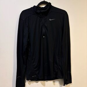 Nike Black Performance Dri-FIT Full-Zip Sweater